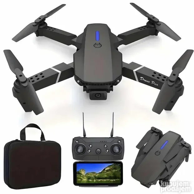 AKCIJA - 2 Baterije GRATIS + Drone Pro 4K Dual Kamera NOVO