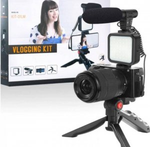 komplet stalak TRIPOD za mob sa mikrofonom i svetlom AKCIJA