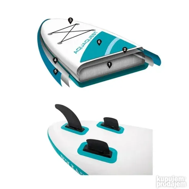 AKCIJA Sup daska 244x76x13cm Aqua Quest Intex 078514
