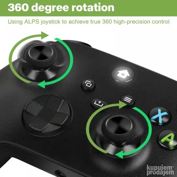 Joypad WIFI kontroler za XBOX One, XBOX X series zeleni