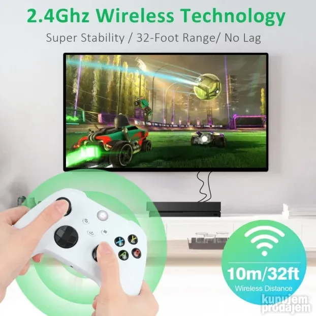 Joypad WIFI kontroler za XBOX One, XBOX X series zeleni