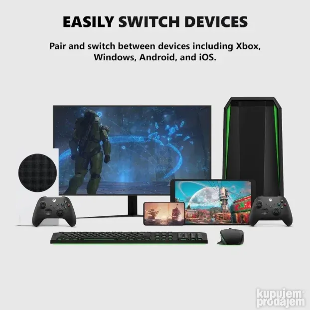 Joypad WIFI kontroler za XBOX One, XBOX X series zeleni