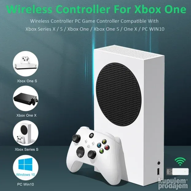 Joypad WIFI kontroler za XBOX One, XBOX X series zeleni