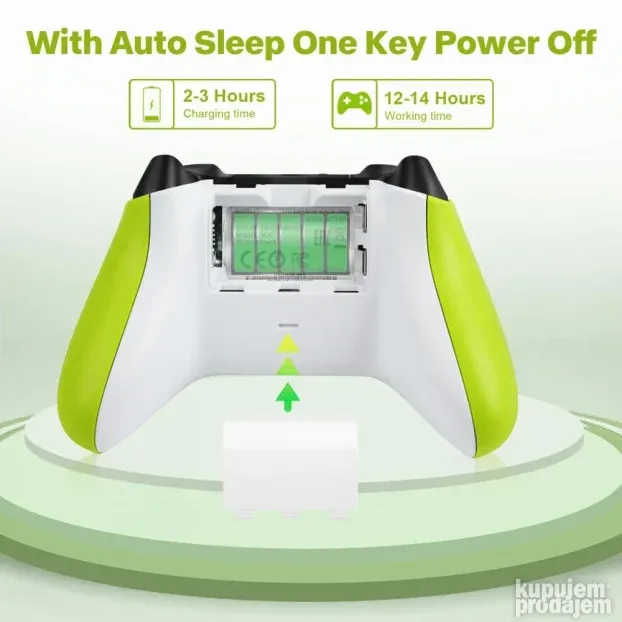 Joypad WIFI kontroler za XBOX One, XBOX X series zeleni