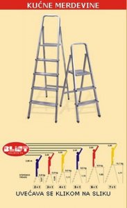 Merdevine kućne metalne Blist Valjevo 5 modela