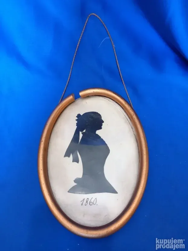 Stara slika dame 1860