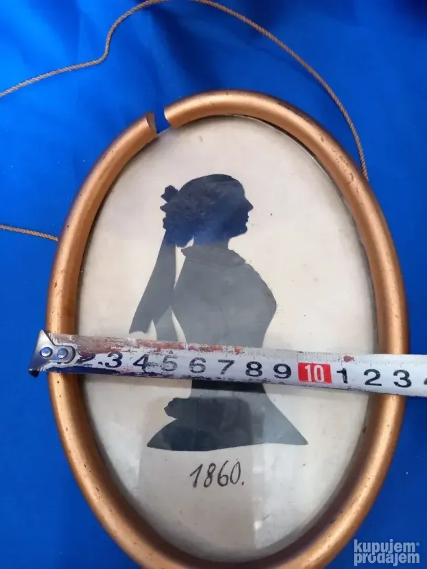 Stara slika dame 1860