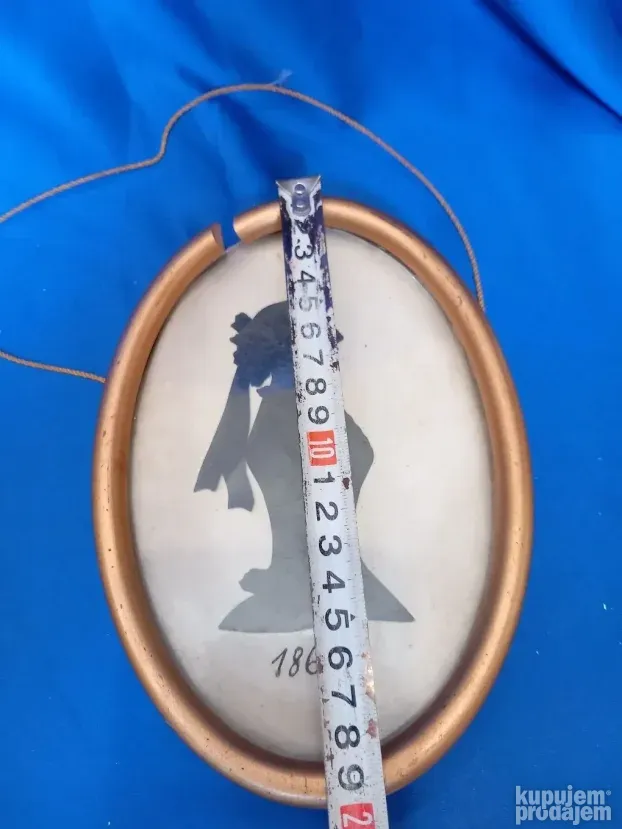 Stara slika dame 1860