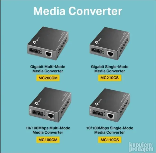 TP-Link  MC100CM Fiber multi-mode konverter dometa do 2km