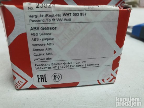 ABS Senzor Brzine Prednji-Levi za Audi i VW WHT-003-857