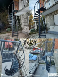 Spiralne - kruzne metalne stepenice