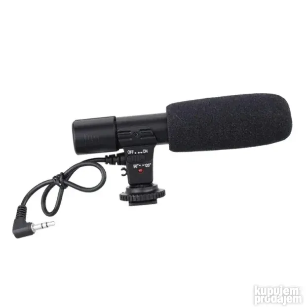 Usmereni mikrofon 3.5mm stereo za DSLR kamere i foto-aparate