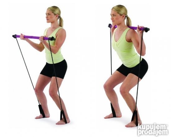 OBLIKUJTE Noge I Zadnjicu: PILATES Trake Za Vežbanje + DVD