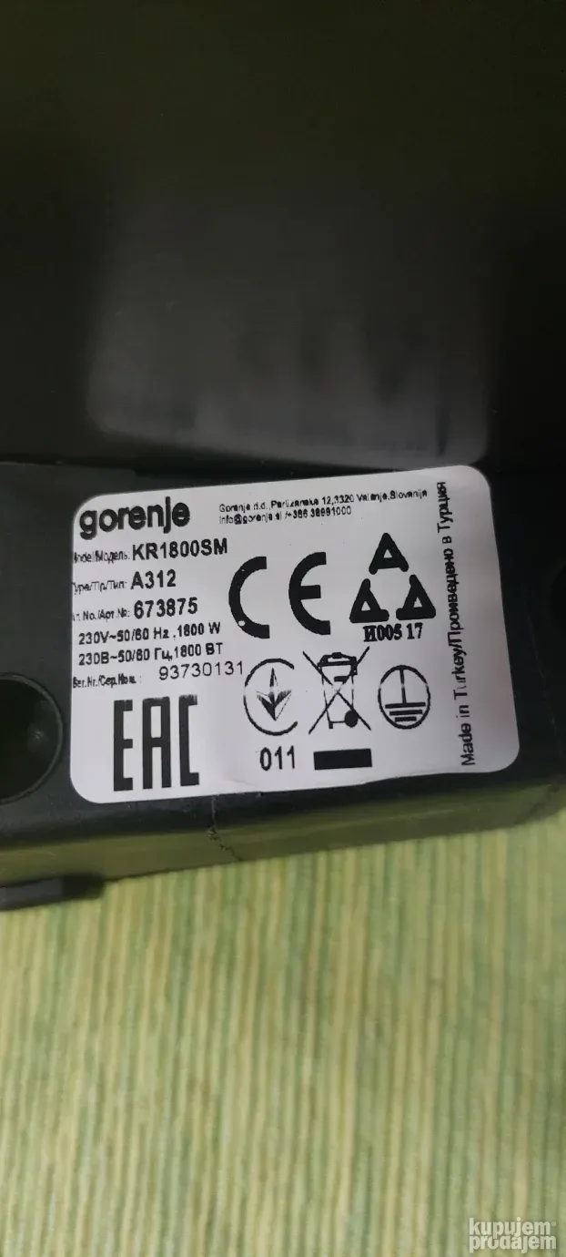 Toster gril gorenje