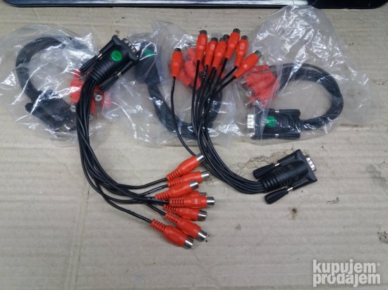 Hitno! kablovi Serijski port na 8 x činč audio