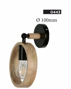 Zidna lampa drvo 1xe27 3000din