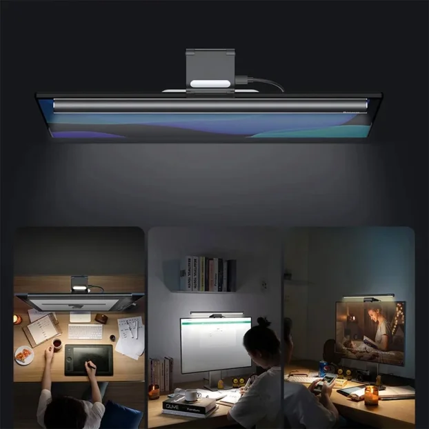 Baseus lampa za monitor sa zakacaljkom i-wok2 Series crna