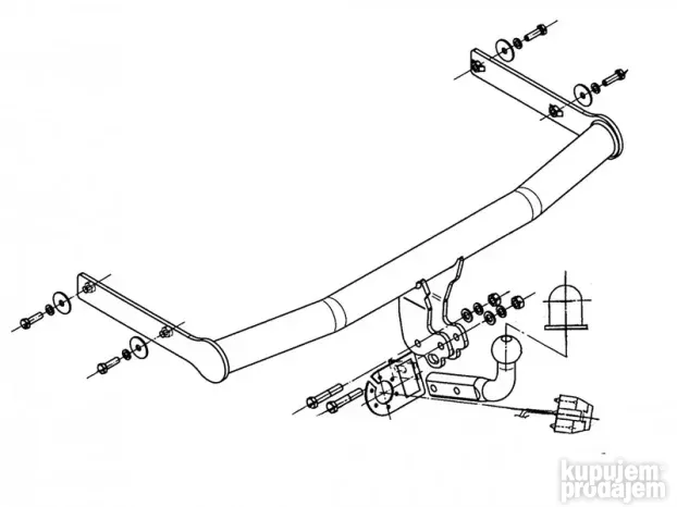 Euro kuka za vuču Volkswagen Polo 2001-2009 NOVO