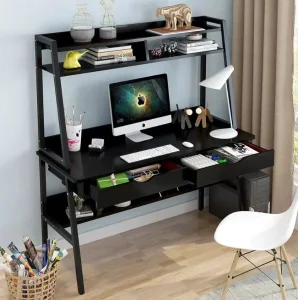 Deciji Radni Sto Sa Policama Crni ( Besplatna Postarina )