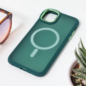 Maska Magsafe colorful za iPhone 11 6.1 tamno zelena