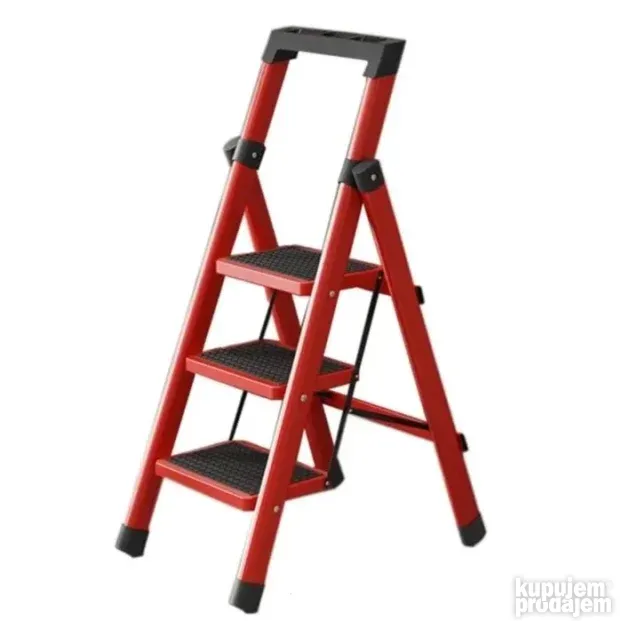 Metalne merdevine sa 3 stepenika sklopive prenosive