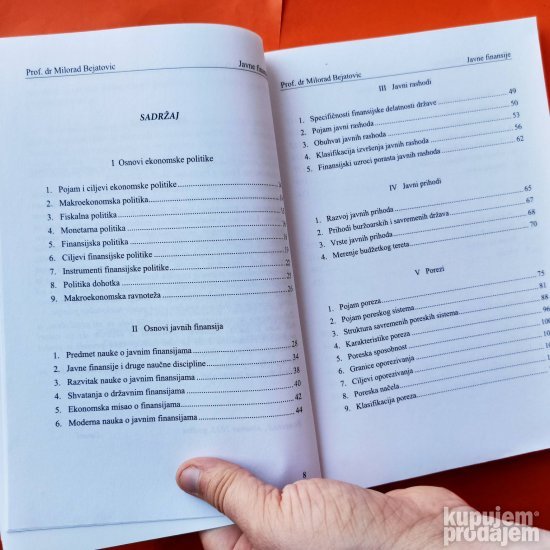 Milorad Bejatovic Javne finansije