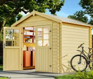 Kućica drvena 2.2x2.2m 28mm sa pokrivačem za krov i bez poda