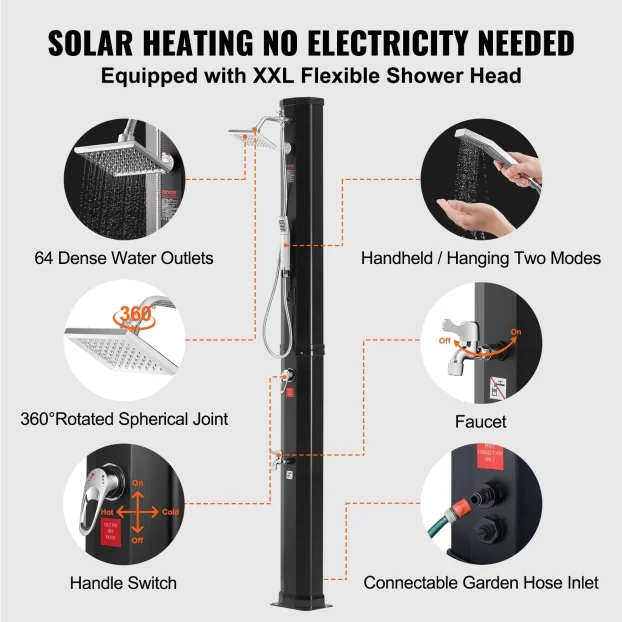 Solarni tus 40l NOVO bastenski tus
