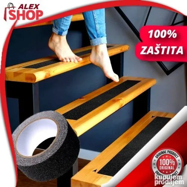ANTI-SLIP protivklizna samolepljiva traka za pod i stepeništ