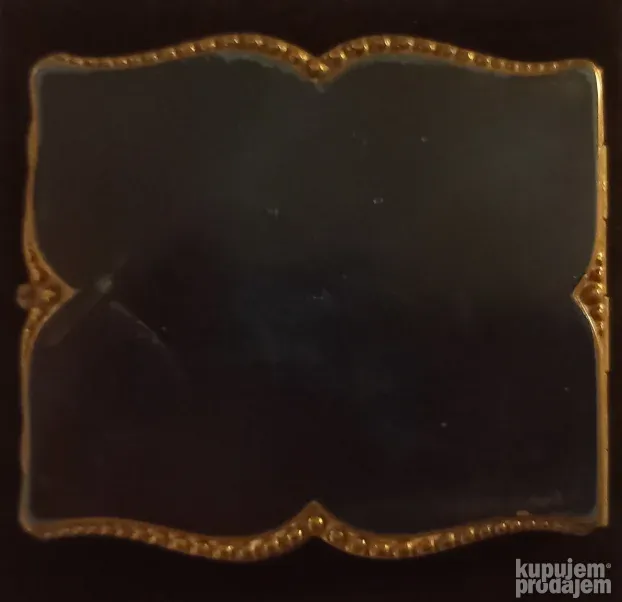 Francuska Mesingana pudrijera Rucno oslikana, Poč. 20veka