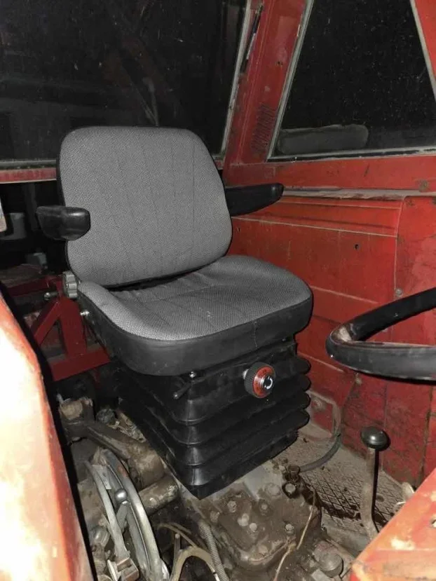 Sedište mehaničko tekstil sivo sa naslonom