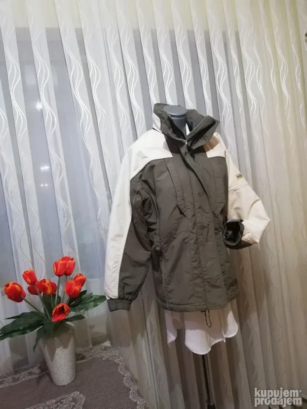 Bež zelena jakna CRANE unisex vel. S