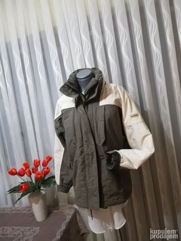 Bež zelena jakna CRANE unisex vel. S