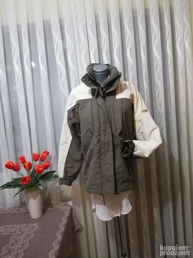 Bež zelena jakna CRANE unisex vel. S