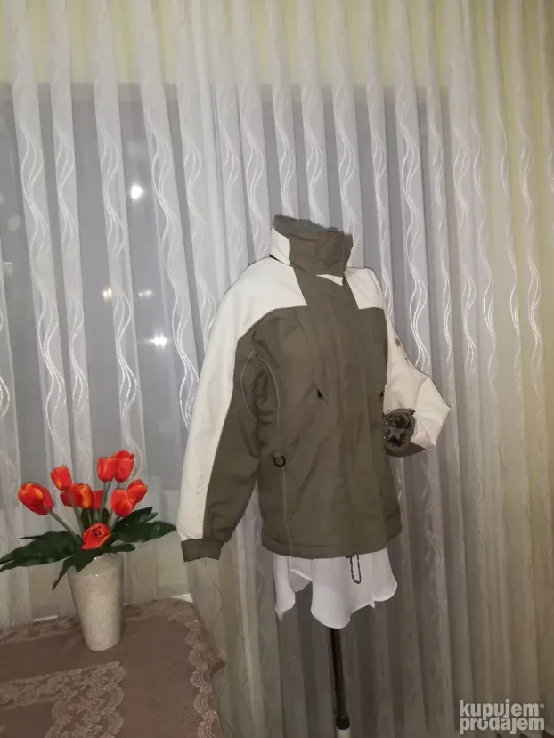 Bež zelena jakna CRANE unisex vel. S