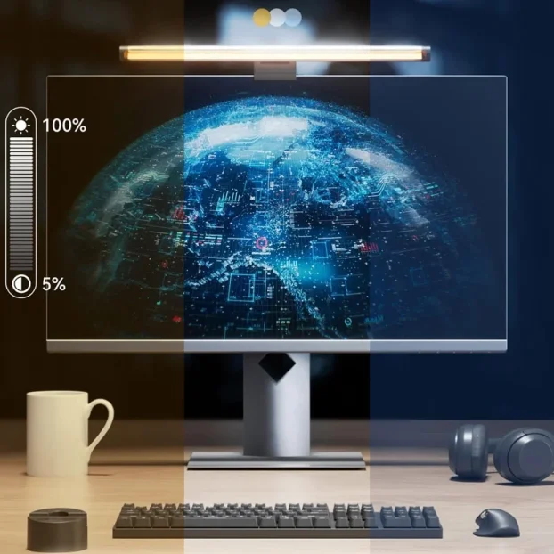 Lampa za monitor S3 Plus srebrna - NOVO GARANCIJA