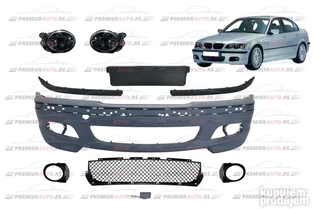 BMW e46 serija 3 E46 M paket prednji branik M Tech