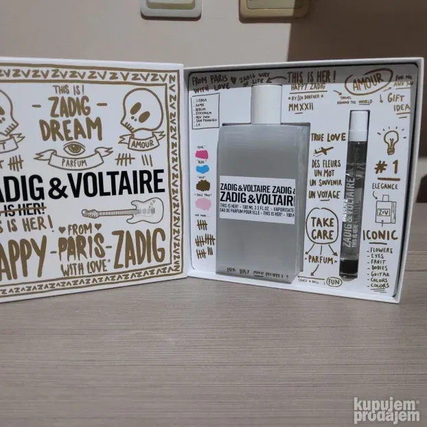 Zadig & Voltaire Z&V This is Her set 100ml edp + 10ml edp