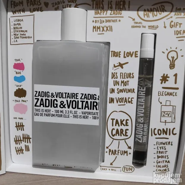 Zadig & Voltaire Z&V This is Her set 100ml edp + 10ml edp