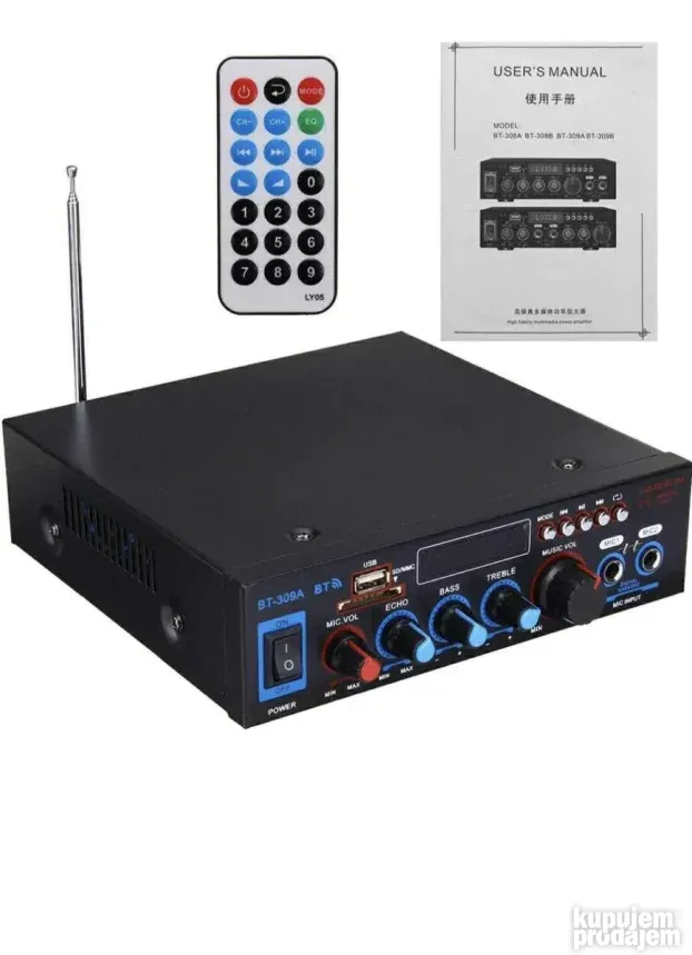 Bluetooth Digitalni BT-309A-A pojacalo resiver 12V i 220V