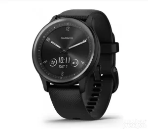 GARMIN Vivomove sport black silicone strap grey orakerettel
