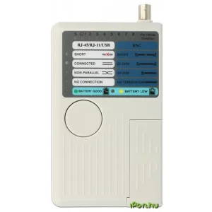 DELOCK cable Tester RJ45 / RJ12 / BNC / USB connector