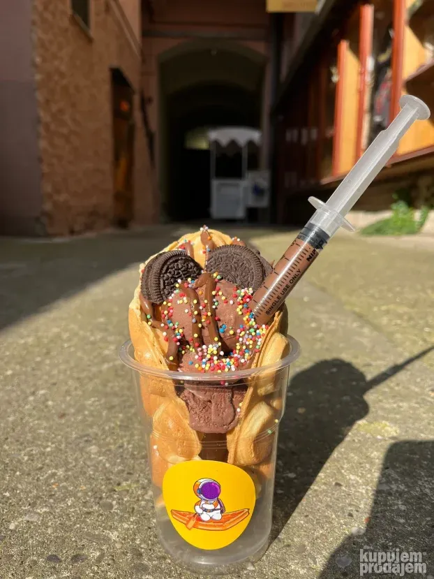 POSAO Bubble tea waffle ( buble vafl)