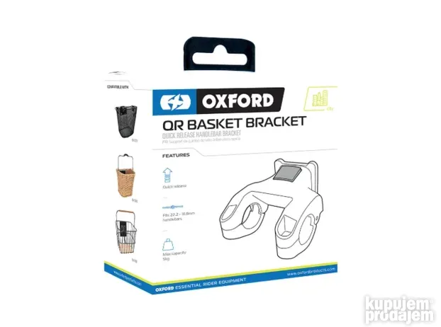 Oxford nosač za prednju korpu za bicikl
