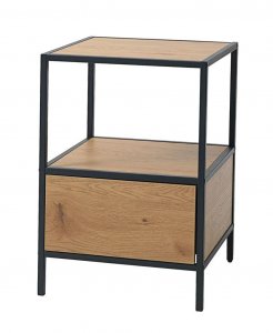 Noćni ormarić Ladeppart crna