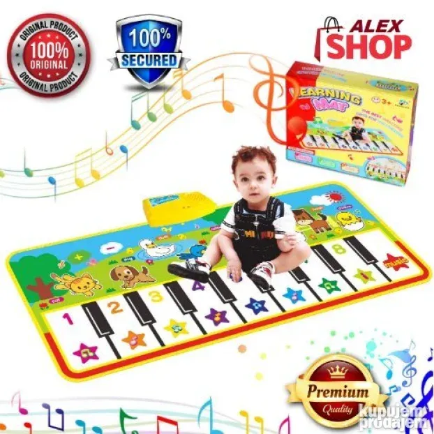 Dečja muzička prostirka, idealna podloga za igru