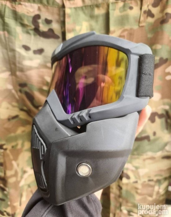 Naocare Maska za skijanje Airsoft Maske paintbal, bajkerska