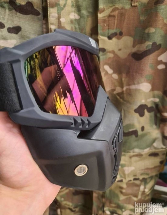 Naocare Maska za skijanje Airsoft Maske paintbal, bajkerska