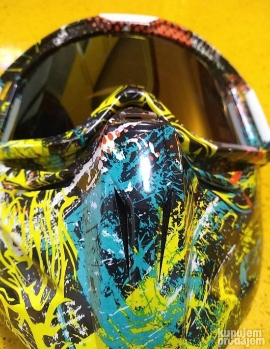 Naocare Maska za skijanje Airsoft Maske paintbal, bajkerska