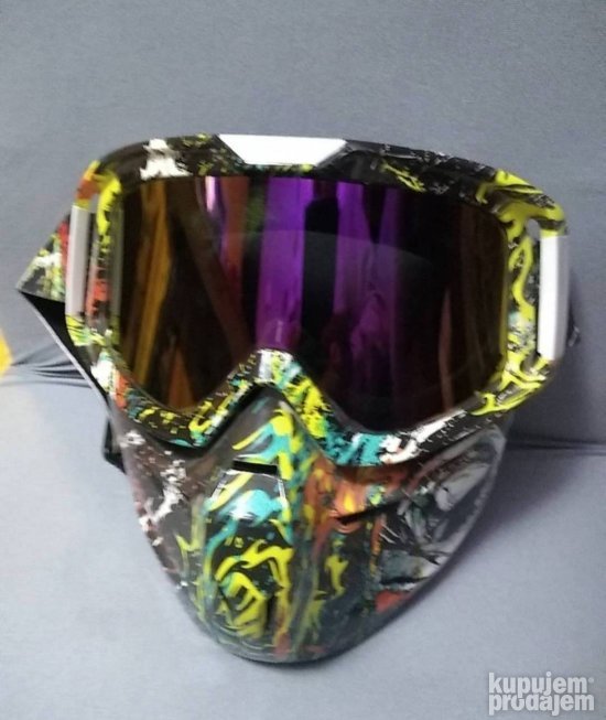 Naocare Maska za skijanje Airsoft Maske paintbal, bajkerska